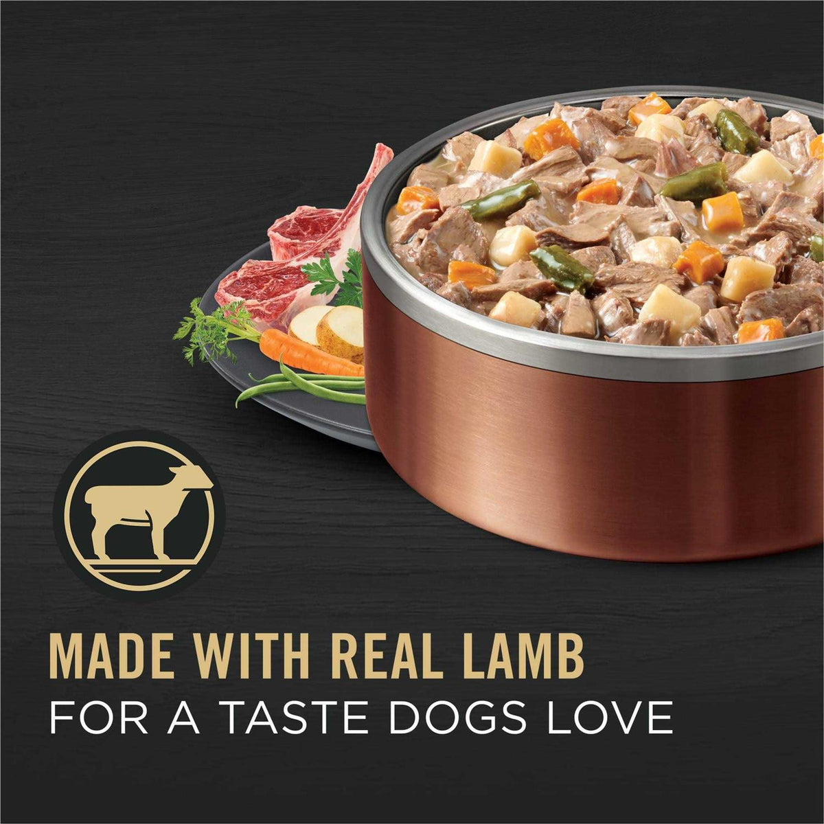 High Protein Wet Dog Food Lamb and Vegetables Entree X304