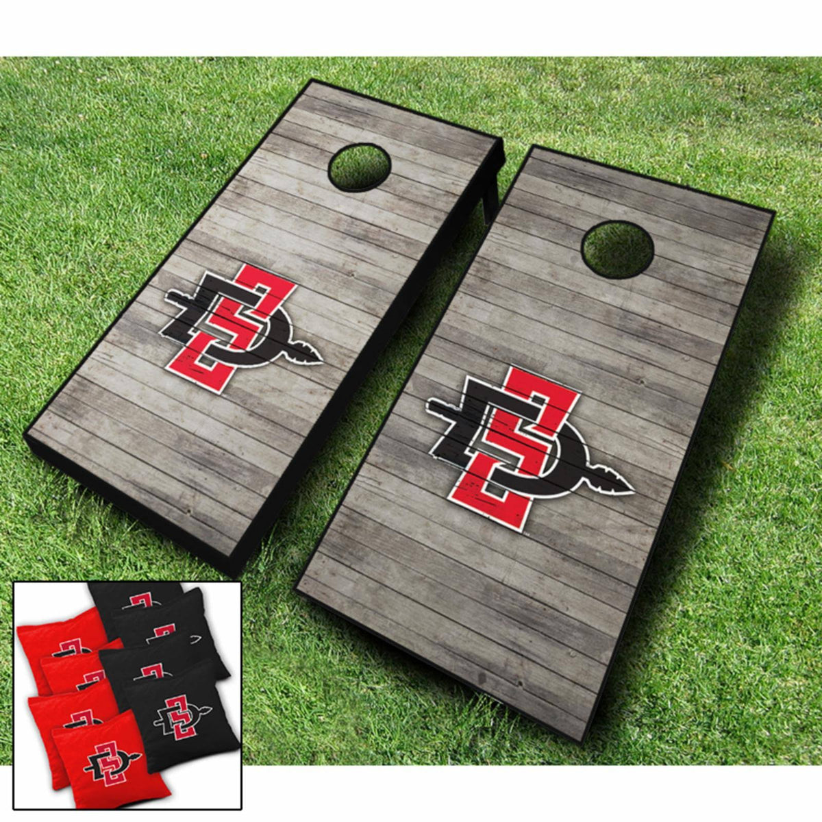 Distressed Cornhole Set P551366