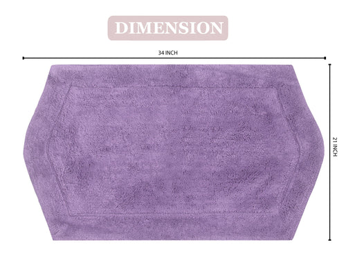 100% Cotton Tufted Non-Slip Bath Rug, 21" x 34" T50428