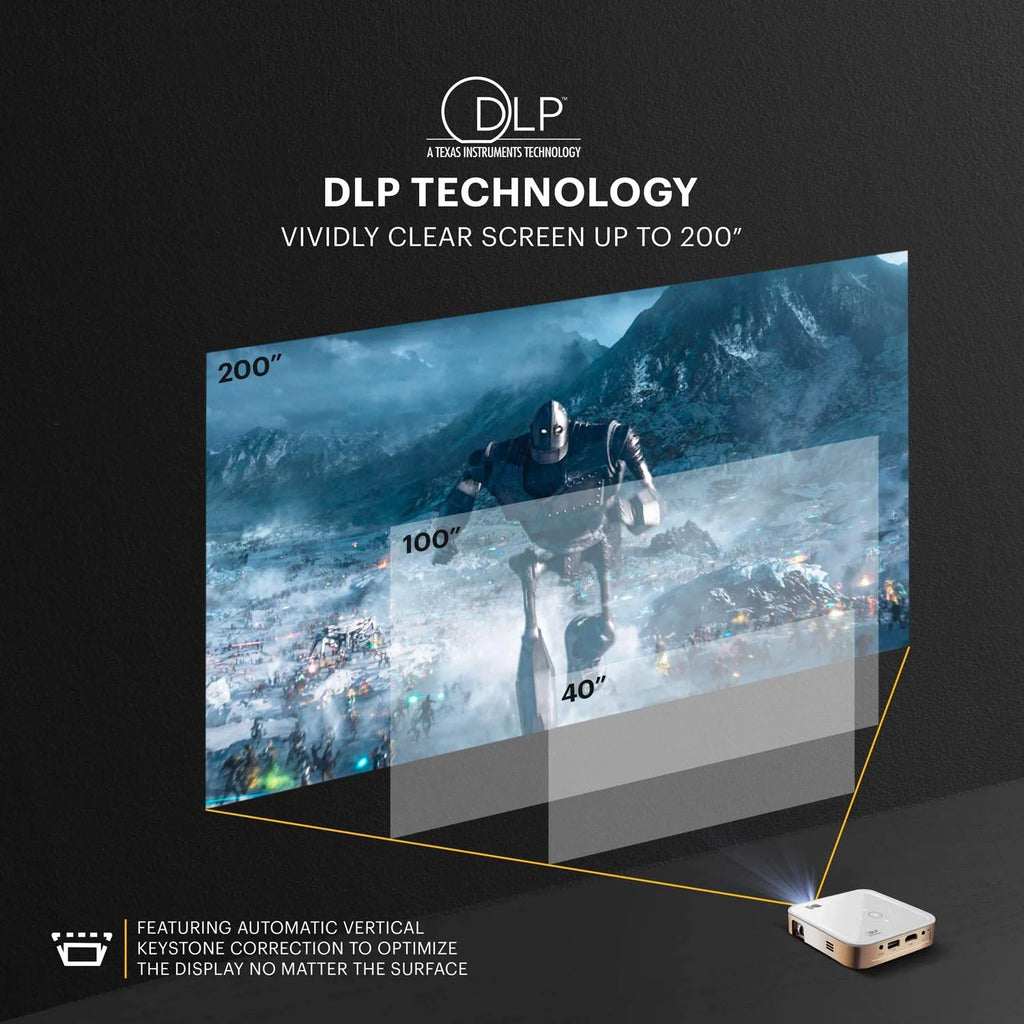 Portable Pico Projector 4K 350 Lumen W810416