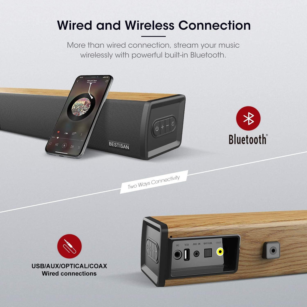 Sound Bar with Bluetooth 5.0 TV Speaker Q5047