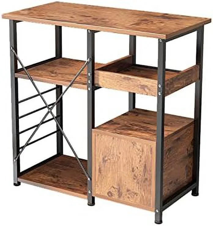 3-Tier Kitchen Baker's Rack with Cabinet Y373