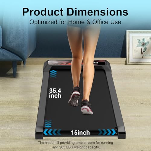 2.5 HP Low Noise Walking Pad Treadmill with Remote Control E714