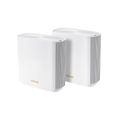 White Tri-band Mesh WiFi 6 System 2 Pack E2447