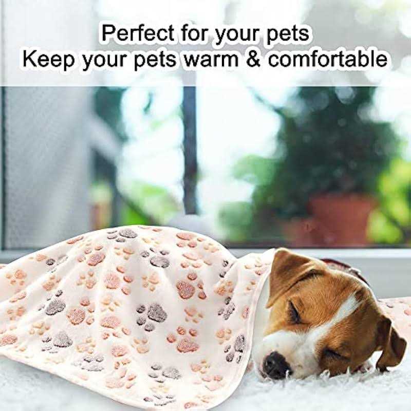 3 Pack Soft Warm Fleece Flannel Pet Blanket N48654
