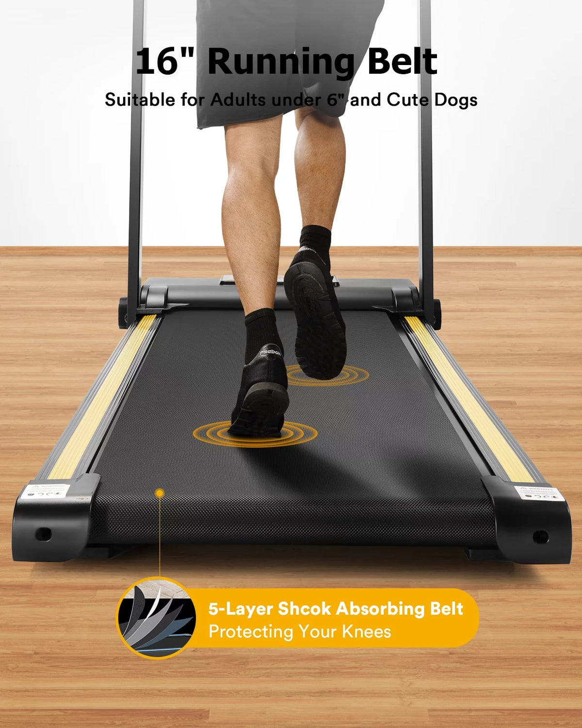 Folding Treadmill 2.25HP Portable Compact with 12 HIIT Modes H77851