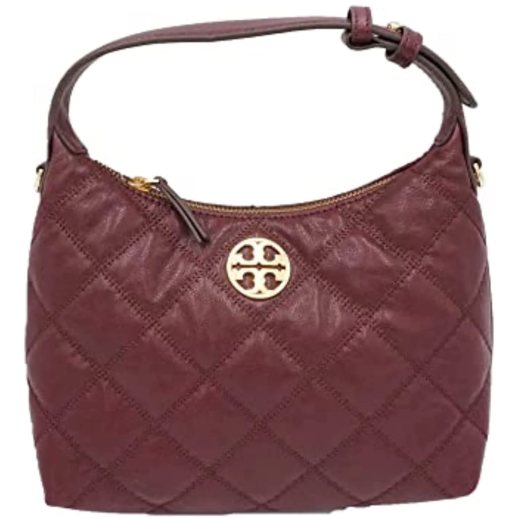 Quilted Leather Mini Hobo Bag V7712