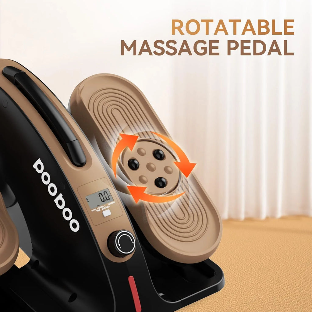Under Desk Magnetic Elliptical Machine with Foot Massage C2290
