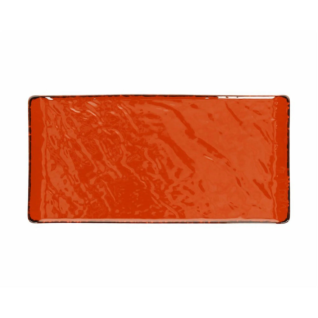 Rect. Plate 30x15cm Orange B633608