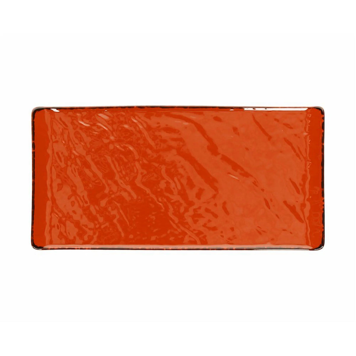 Rect. Plate 30x15cm Orange B633608