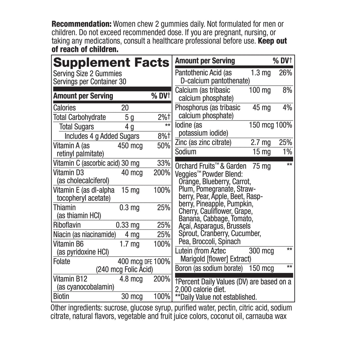 Mixed Berry 60 Count Gummy Multivitamin B924103