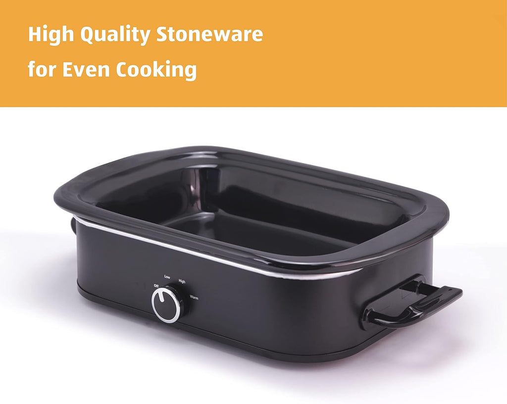 4-Quart Manual Slow Cooker with Keep Warm Setting, 3 Pot Liners Pack of 2 K746