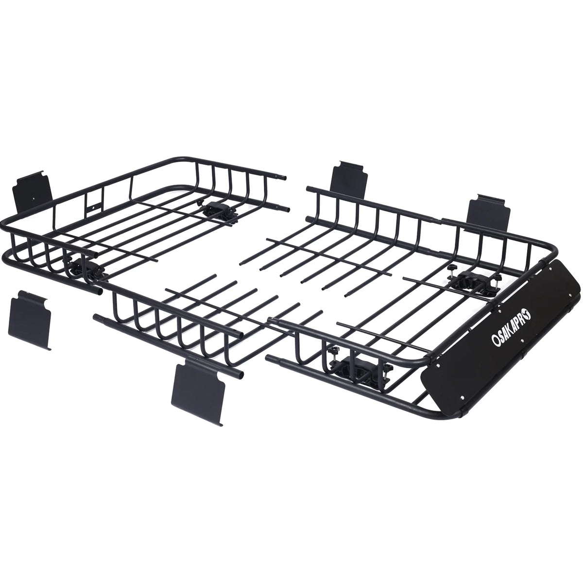 Black Steel Roof Rack Cargo Carrier Basket G82519