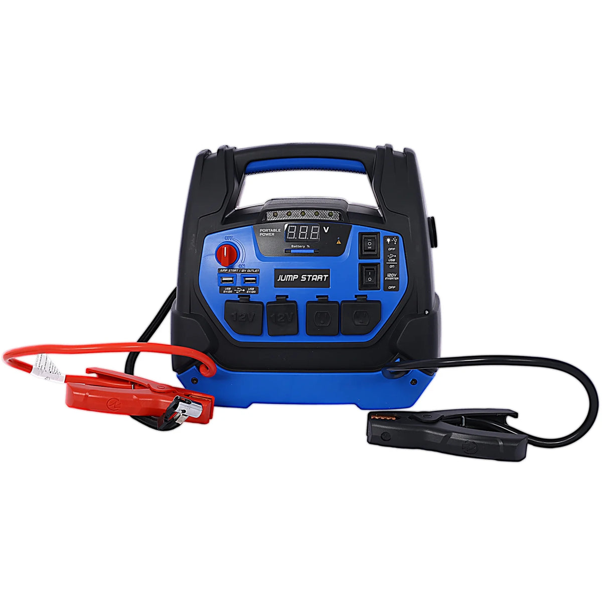 1800 Amps 12V DC Jump Starter with Air Compressor U747