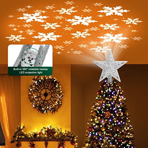 Christmas Tree Topper Lighted with 6 Projection Modes S722