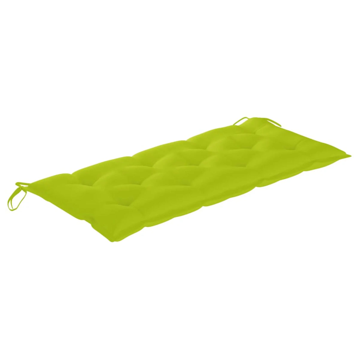 Swing Bench with Bright Green Cushion Solid Teak Wood Y68315