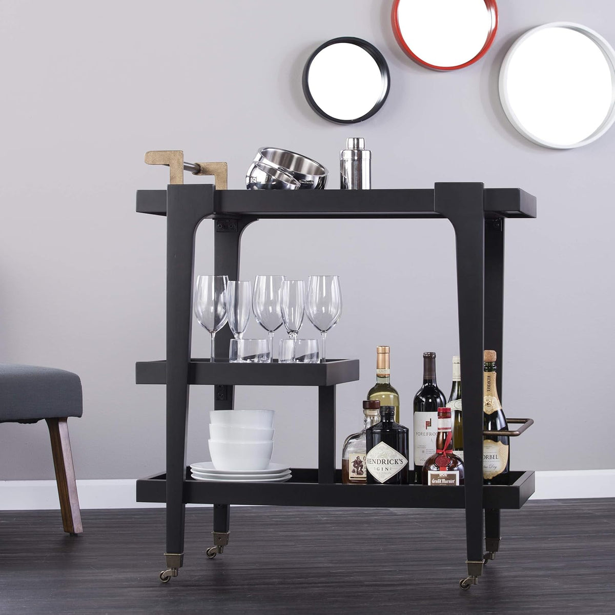Black Bar Cart P9796