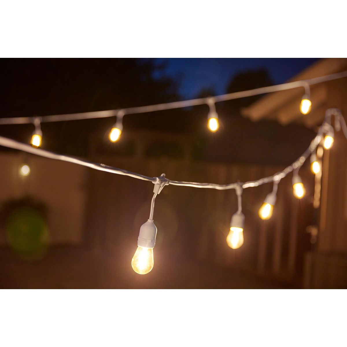 Black LED Outdoor String Lights O287368