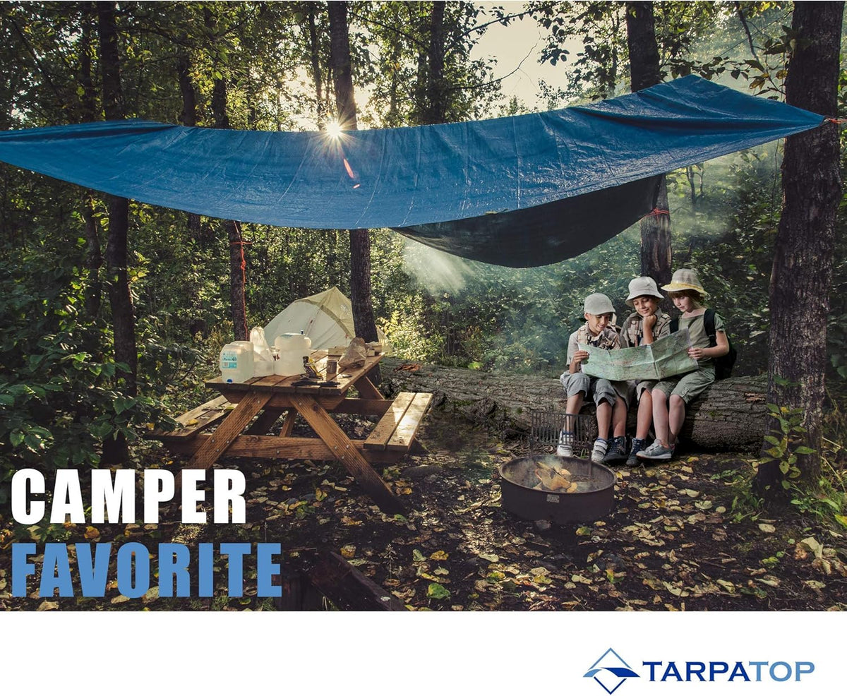 Blue Waterproof Poly Tarp Tarpaulin Pack of 2 H94056