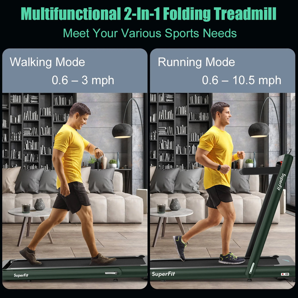 2 in 1 Folding Treadmill B98644