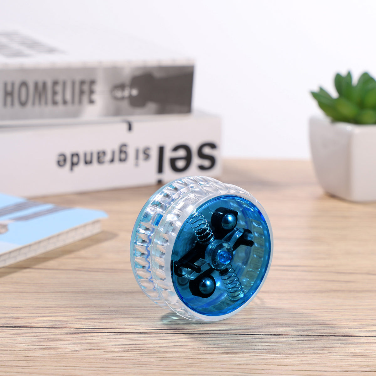 Blue LED Luminous Yoyo with String F32058