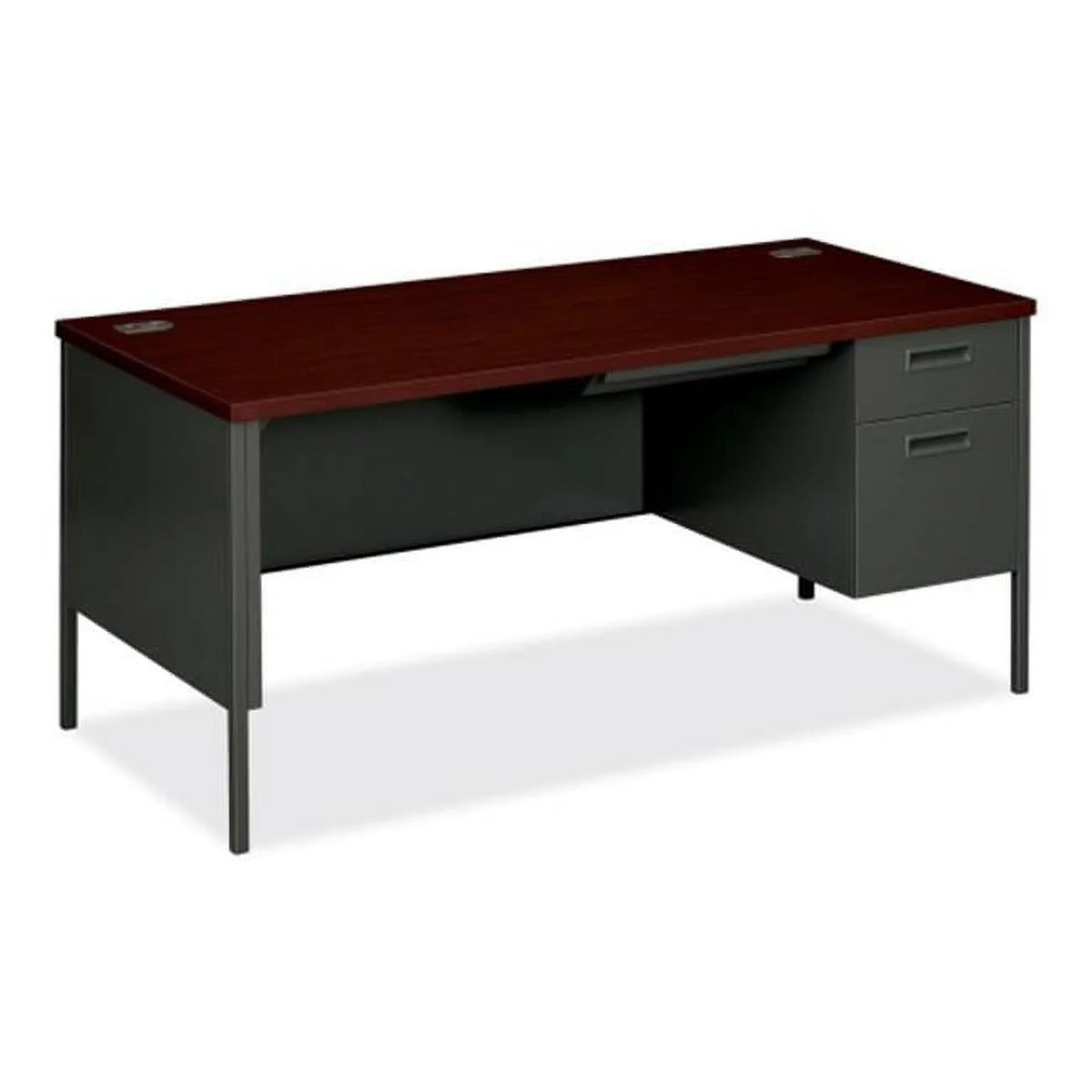Mahogany Pedestal Desk 66 in. x 30 in. M16523