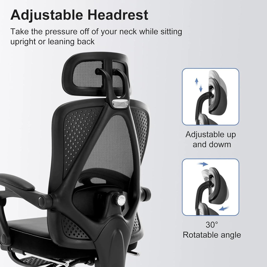 Black Ergonomic High Back Office Chair with Lumbar Support E72529