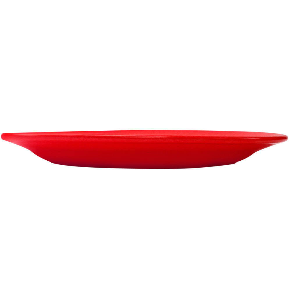 Crimson Red Stoneware Wide Rim Platter - 12/Case Z1287
