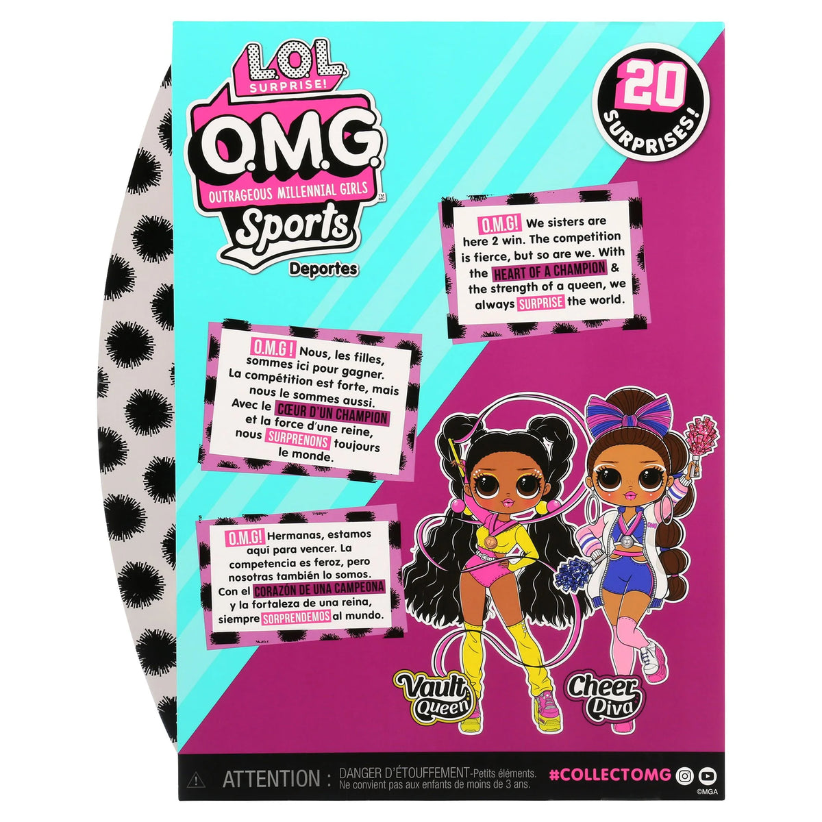 Cheerleading Fashion Doll With 20 Surprises To Unbox K6610