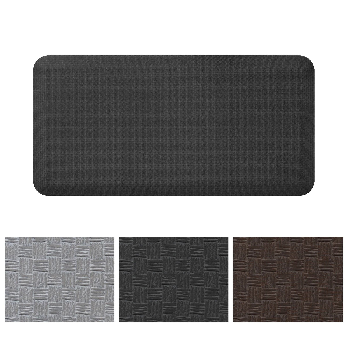 Dark Gray Anti-Fatigue Kitchen Floor Mat H38441
