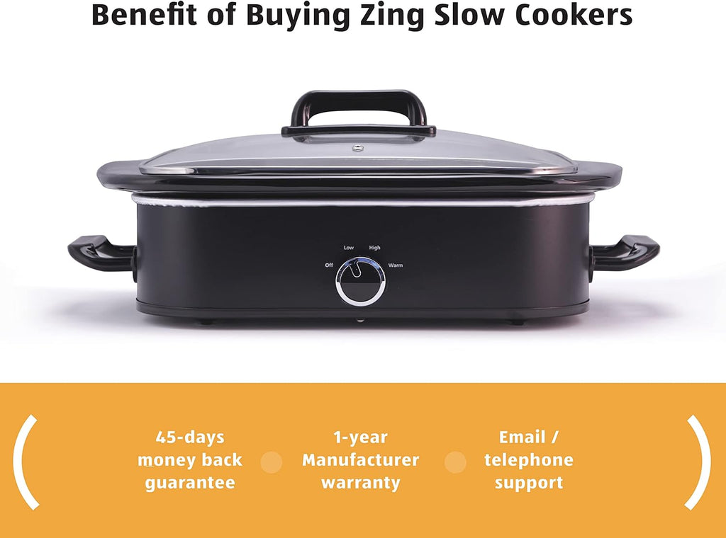 4-Quart Manual Slow Cooker with Keep Warm Setting, 3 Pot Liners Pack of 2 K746