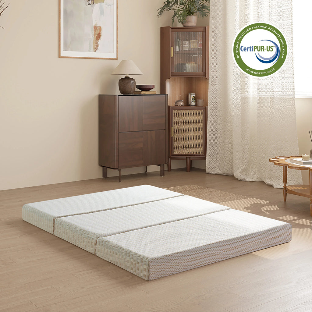 3 inch Twin Size Tri-Folding Memory Foam Mattress S154