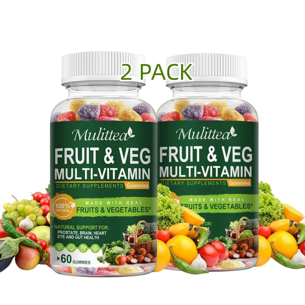 Fruits and Veggies Supplement 120 Gummies Non-GMO Pectin-Based Gluten-Free I1891