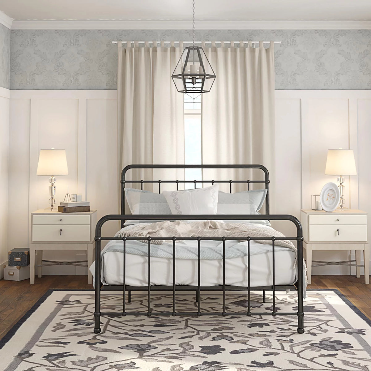 Black Full Metal Bed B734