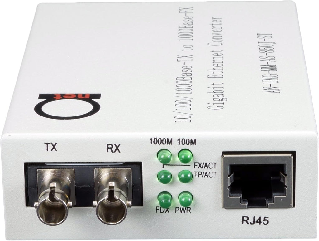 ST Gigabit Fiber Media Converter to UTP Cat5e RJ-45 V85602
