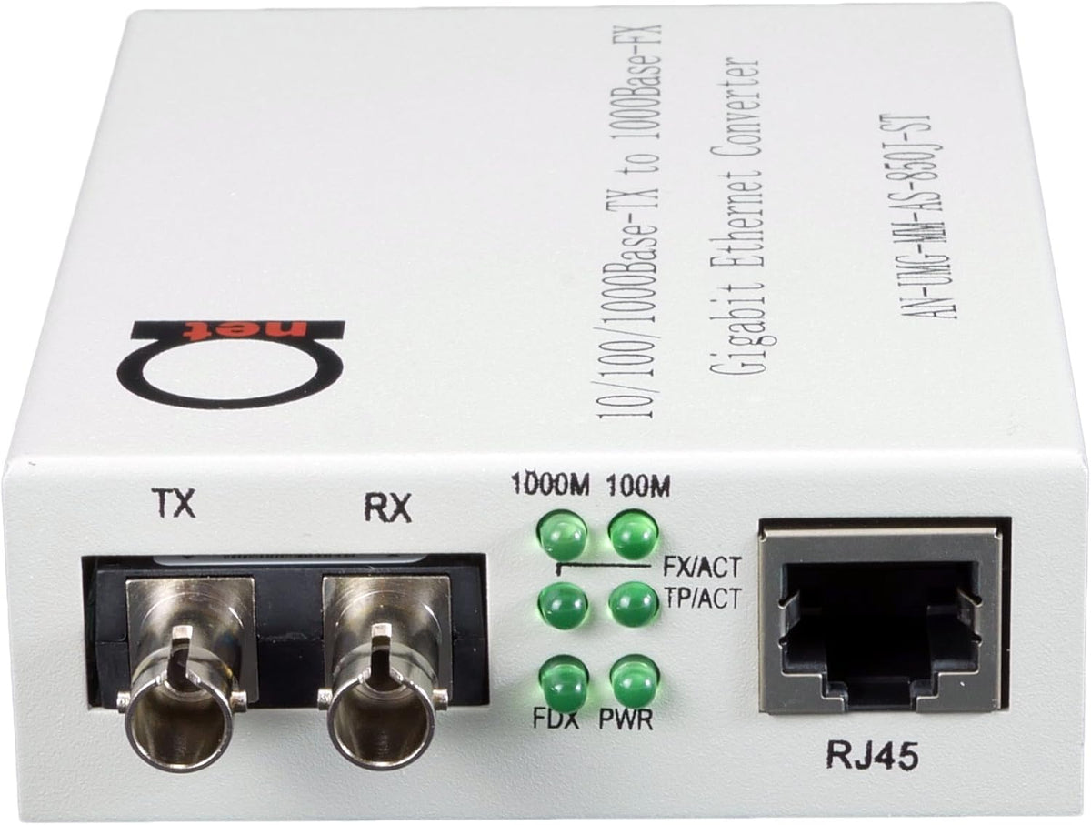 ST Gigabit Fiber Media Converter to UTP Cat5e RJ-45 V85602