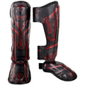 Black Red Medium Shin Guards Q55287