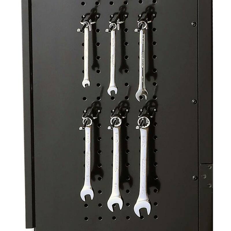 24-Gauge Steel Freestanding Garage Cabinet in Black M681752