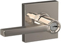 Polished Nickel Keyed Entry Lever Lock Pack of 2 T828252