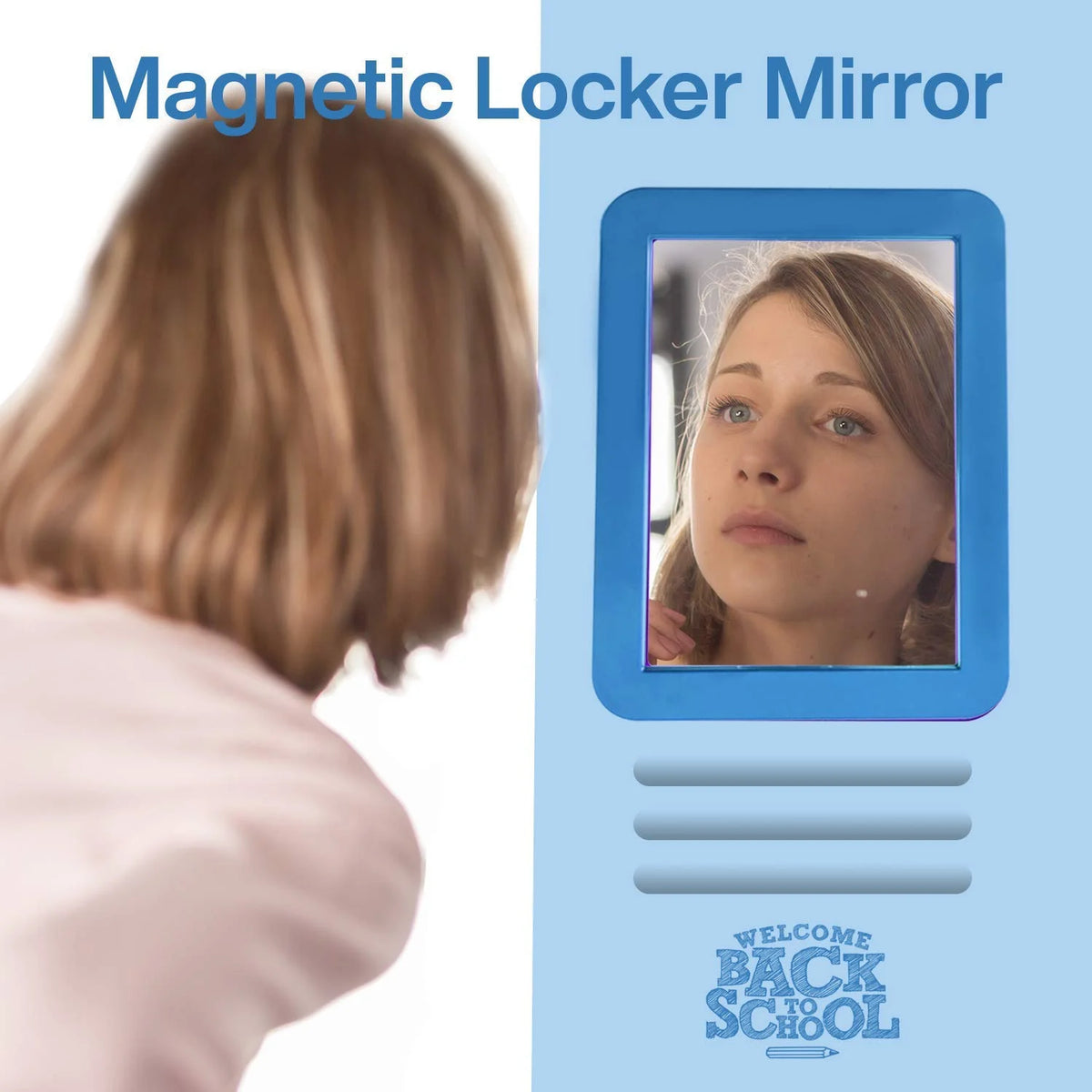 Blue Magnetic Selfie Mirror Z521