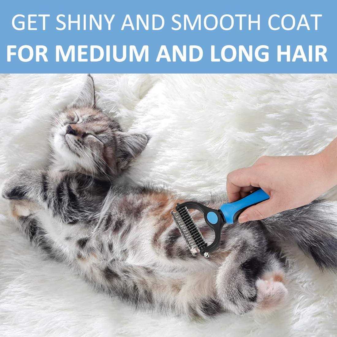 Dematting Brush Undercoat Rake for Dogs & Cats U53448