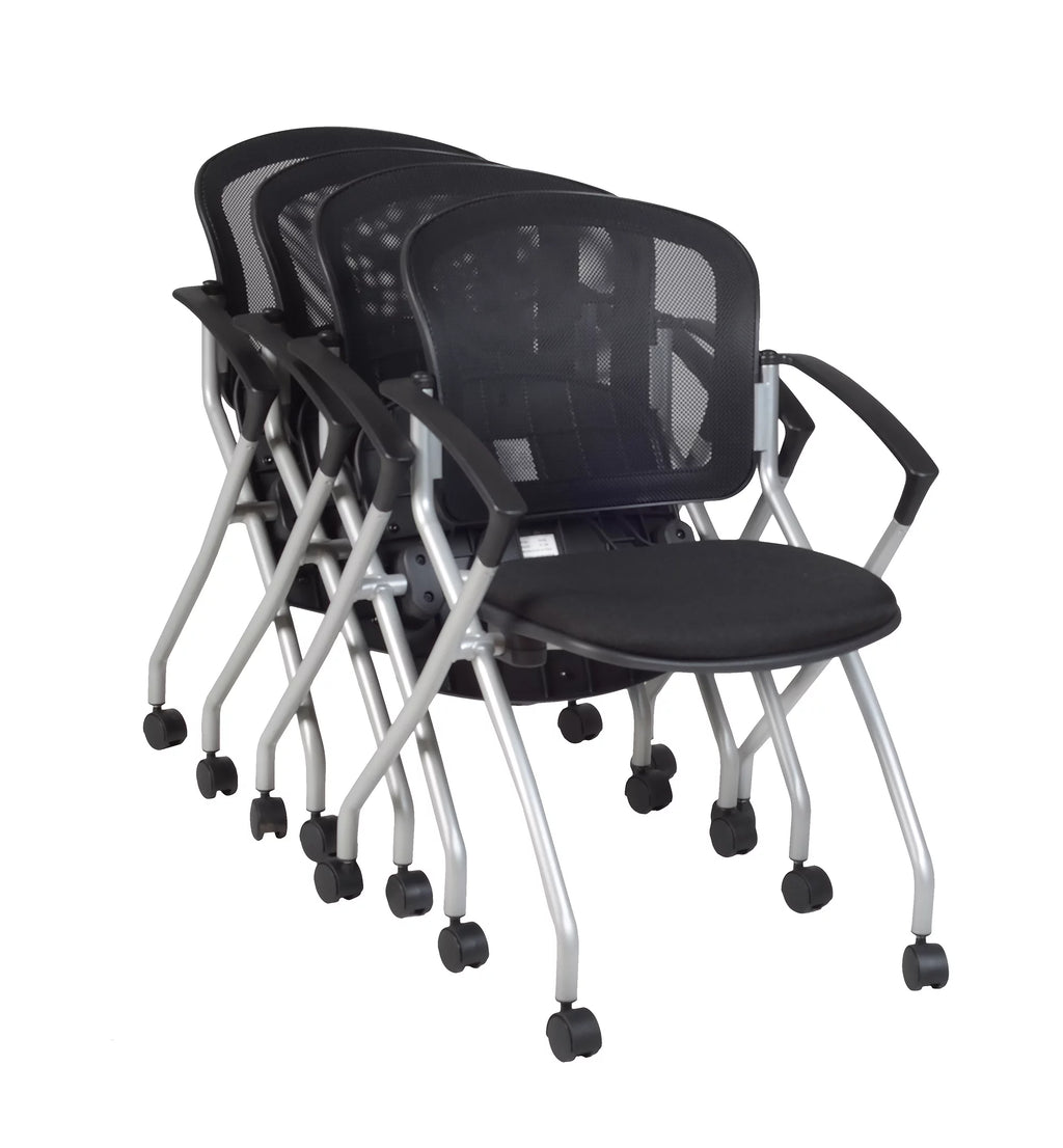 Black Nesting Chair 4 Pack R40169