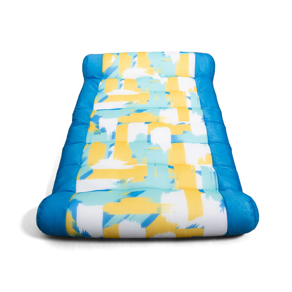 Blurred Blue Mesh Pool Lounger with Headrest S2959