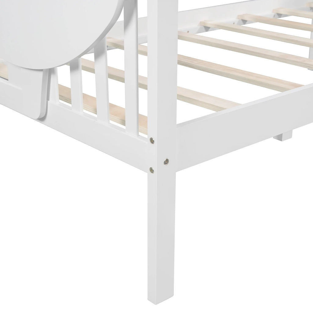 Twin Size White Wood Daybed R1975