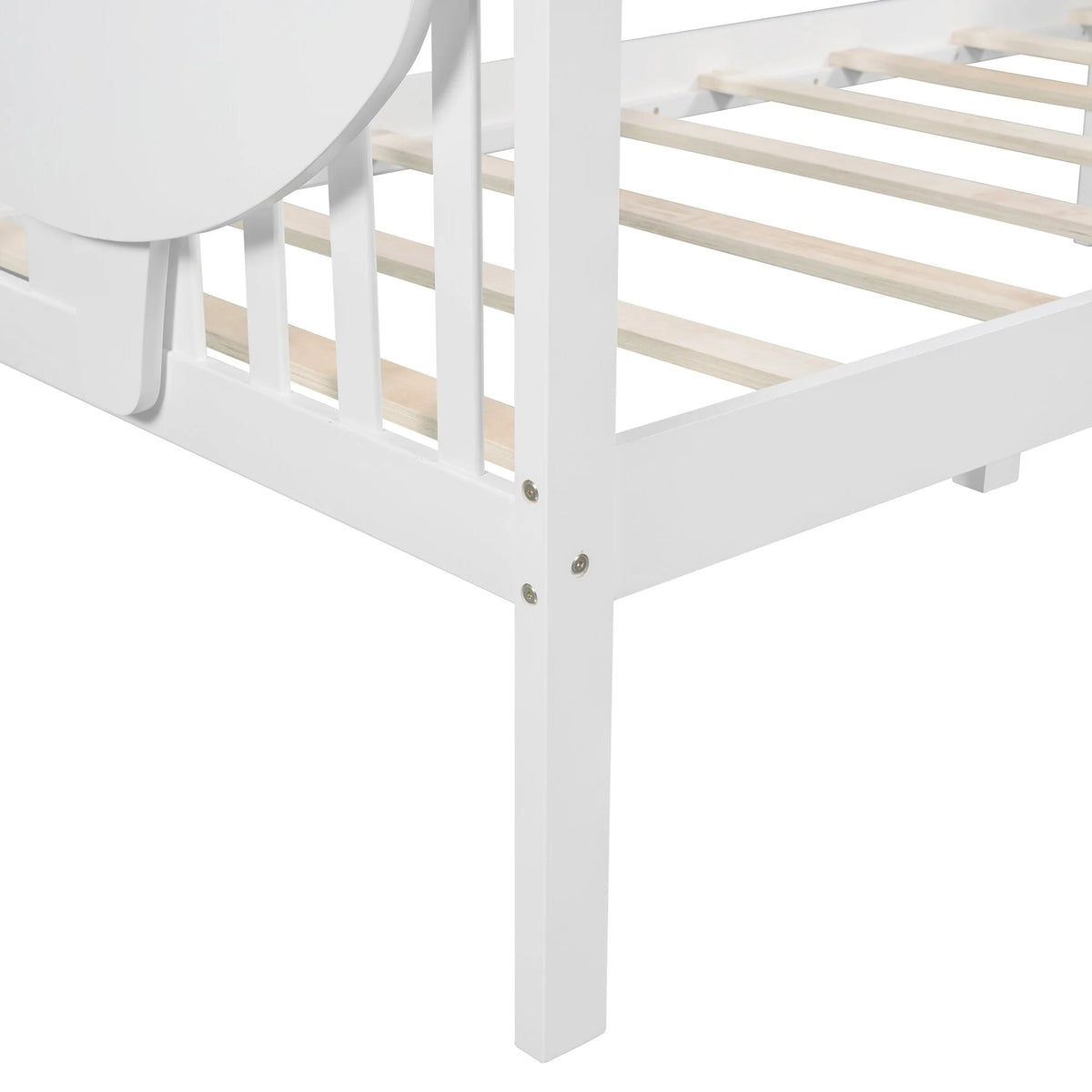 Twin Size White Wood Daybed R1975