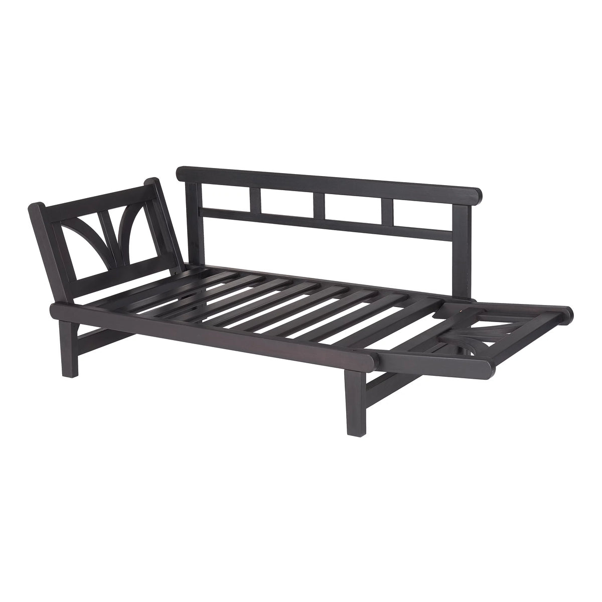 Convertible Wood Outdoor Sofa with Blue Cushions U88153