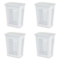 White Rectangular LiftTop Laundry Hamper, Case of 4 Z825353