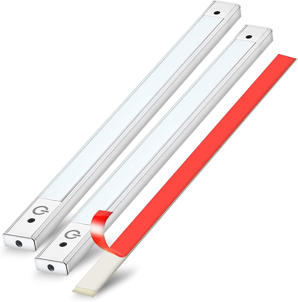 2-Pack 24 inch Under Cabinet LED Light Motion Sensor Plug in Hardwired Warm White E218441