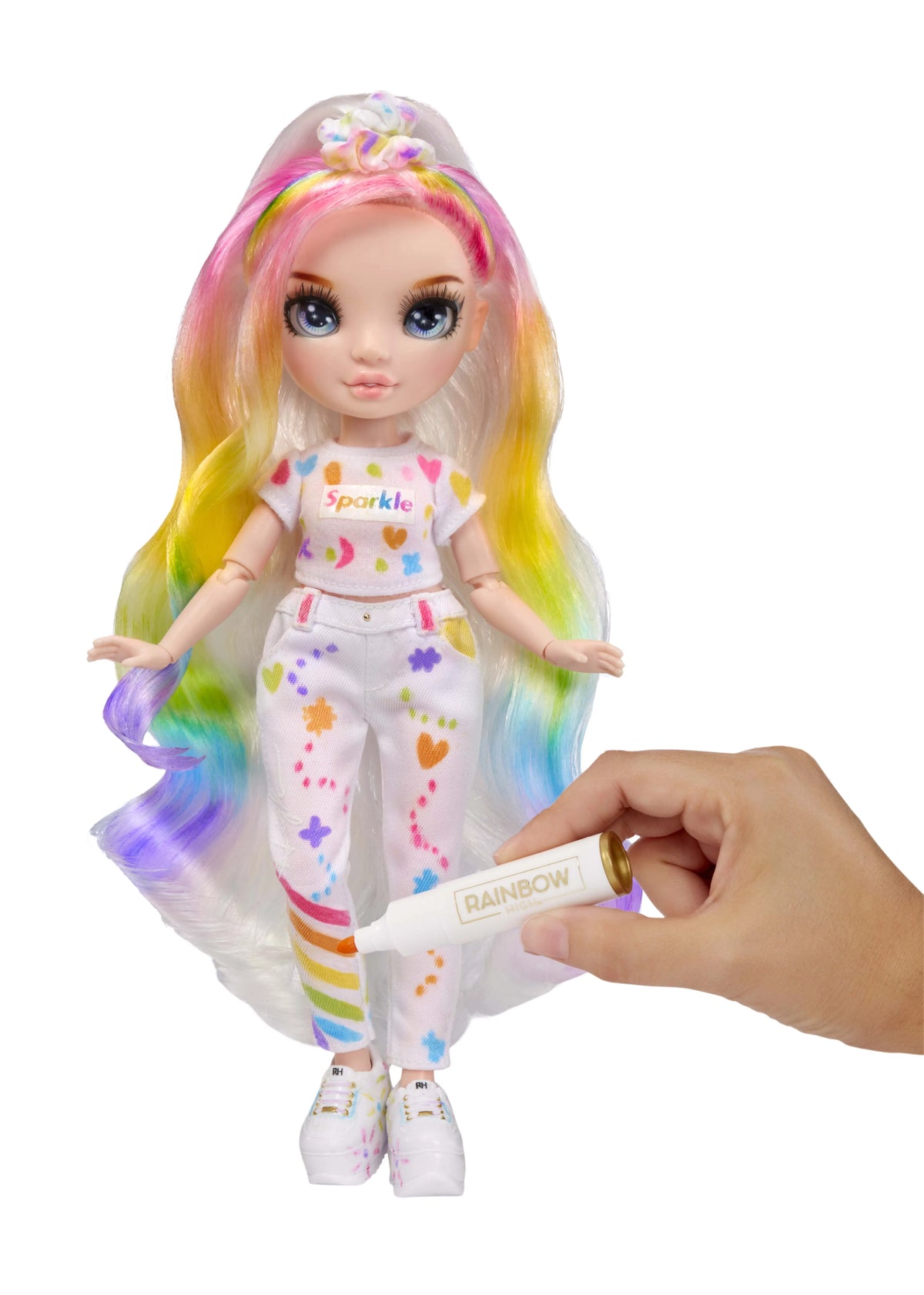 DIY Doll with Washable Markers, Blue Eyes, Straight Hair R85052