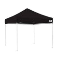 10x10 Pop Up Canopy Tent with Mesh Sidewalls, Steel Frame, Black N782289